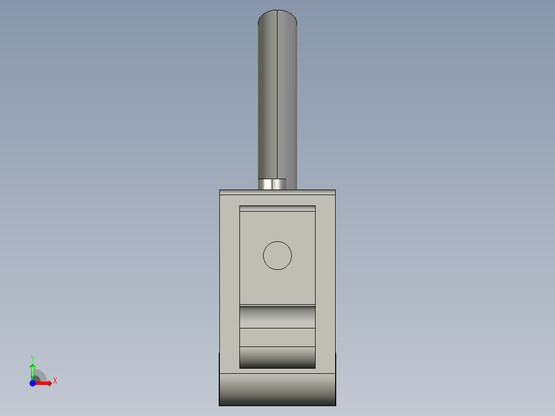 基恩士PZ-V11_kc图纸模型前视图
