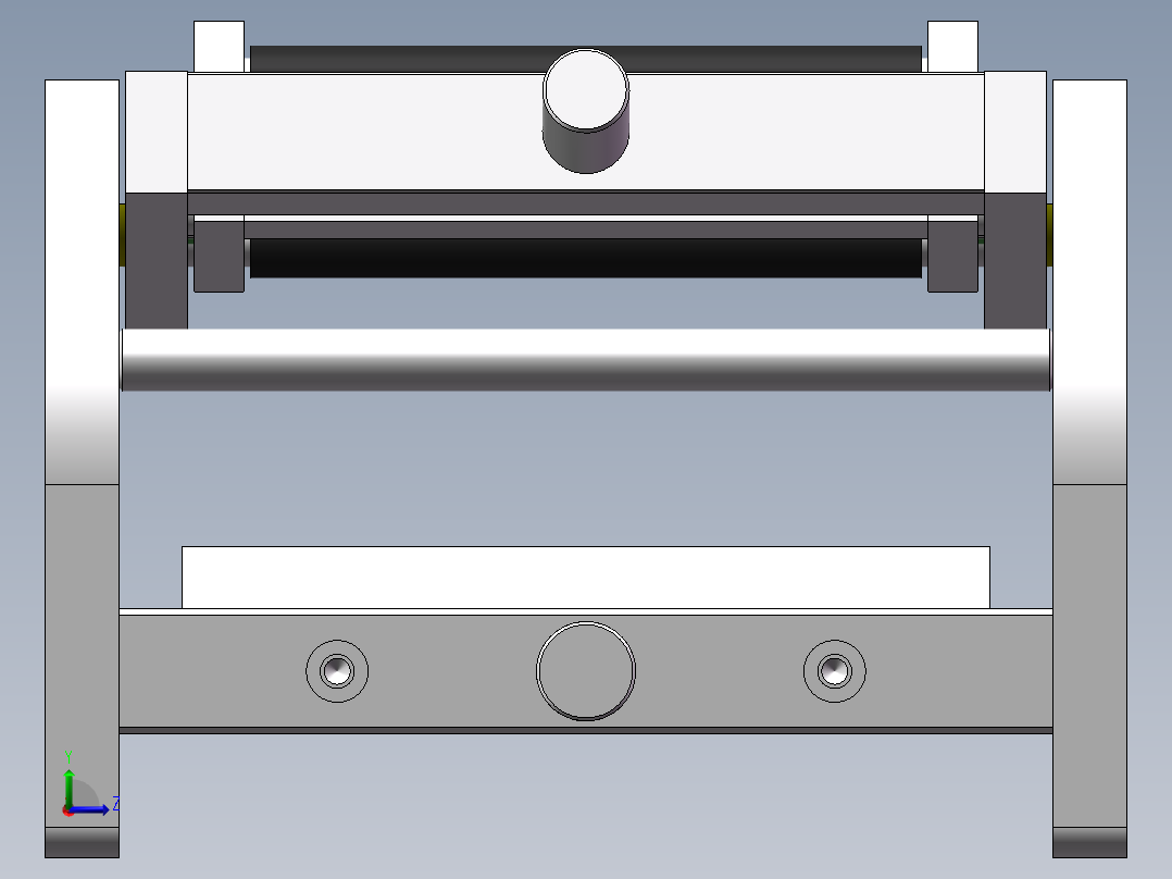 板件柔韧性测试机sw2019可编辑左视图