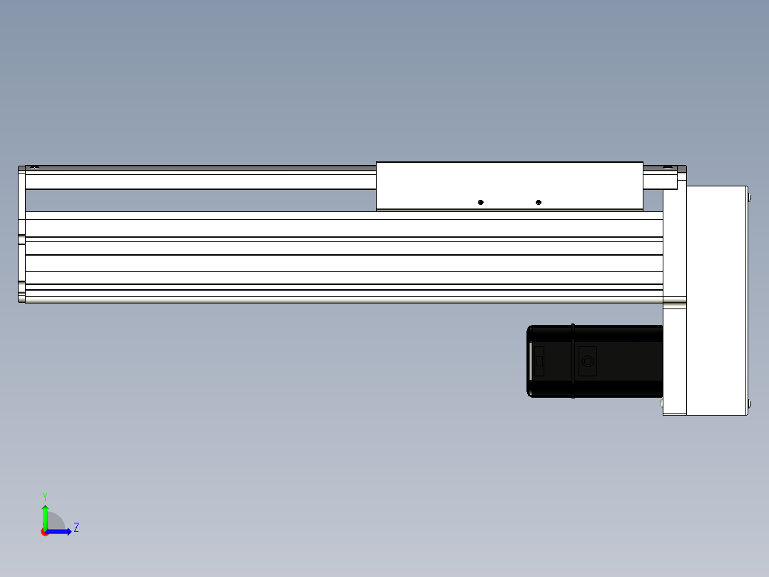Toyo东佑达直线模组-ETH22-250-BM-400W左视图