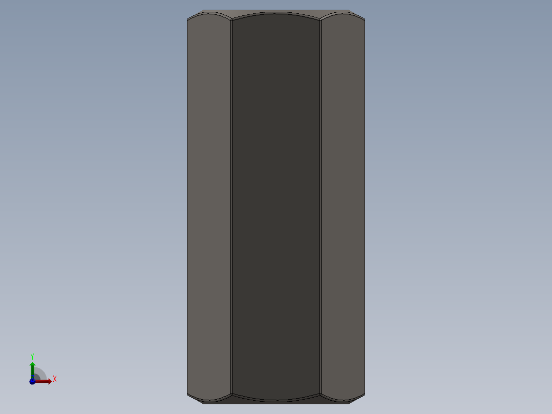 紧固件-0.5000 Coupler前视图