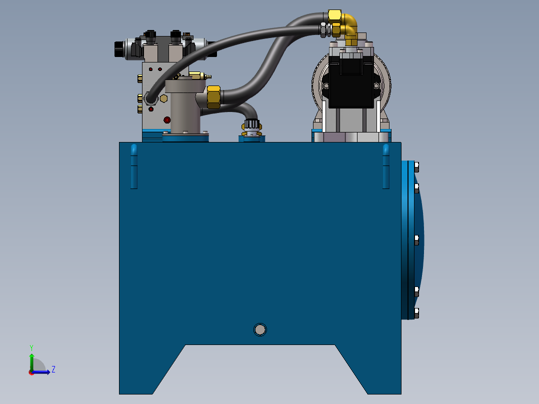五轴机床(1)左视图