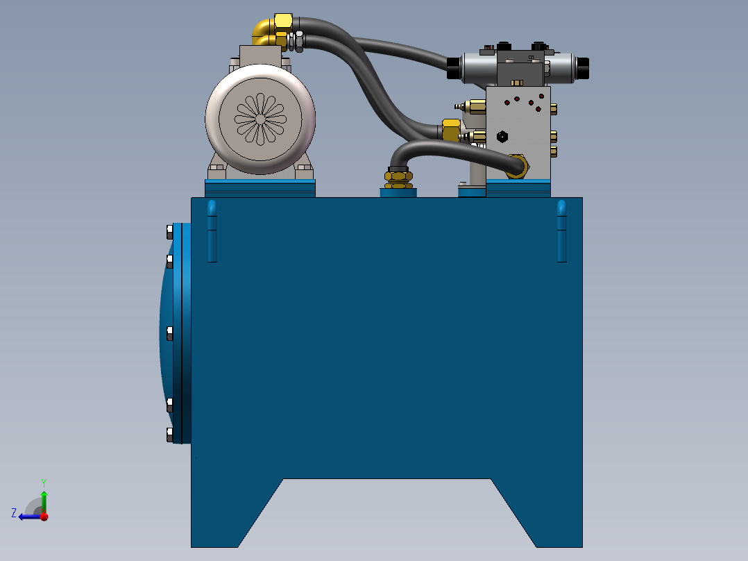五轴机床(1)右视图