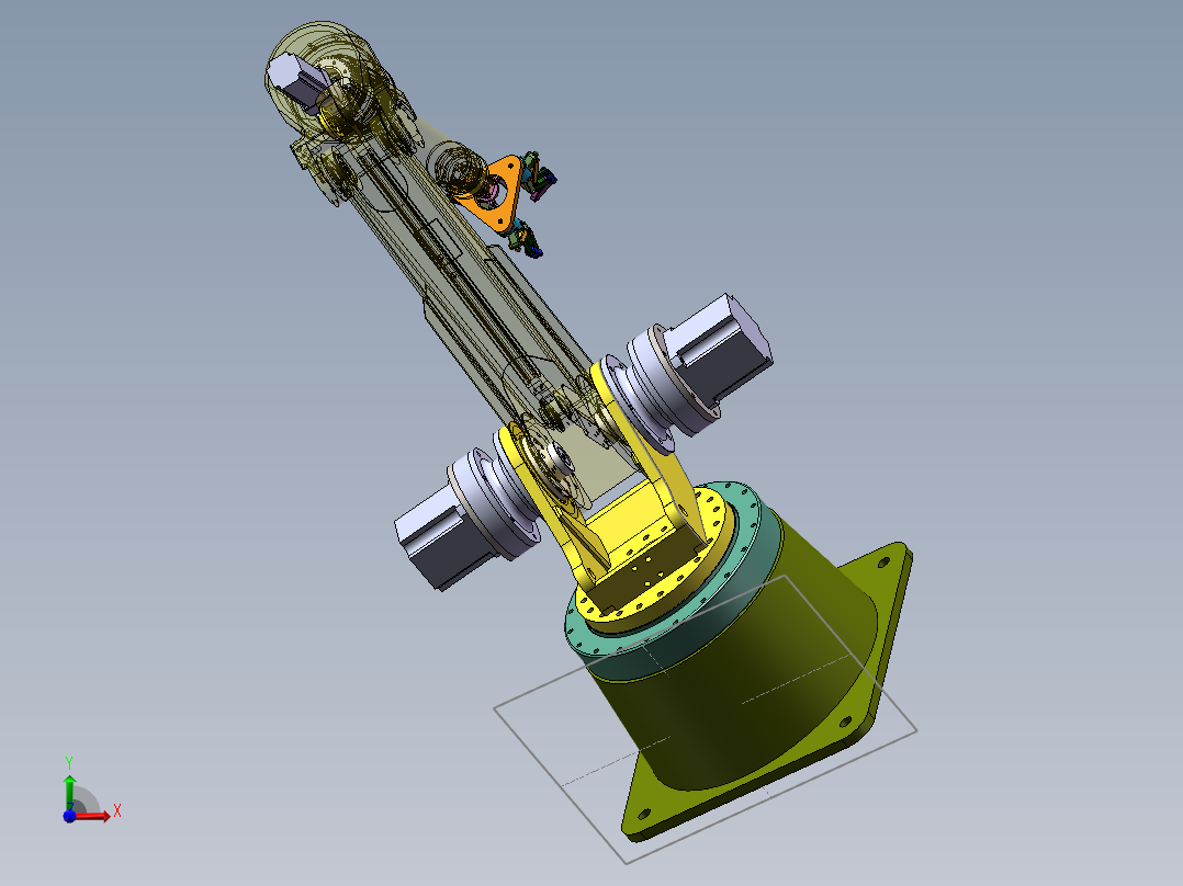 机械臂模型前视图