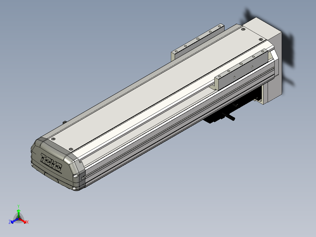Toyo东佑达直线模组-ETH14-350-BM-200W+煞車正等轴测图