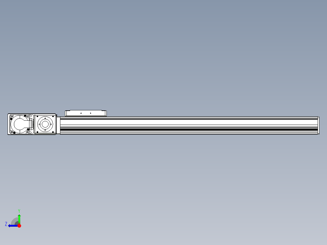 同步带全封闭直线模组TPA-HCB-105D-90-L600-ML-Y-P20-N3右视图