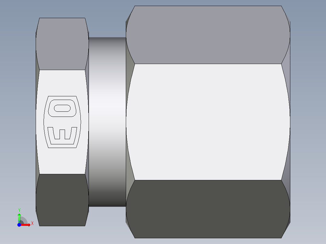 卡套式工业通用硬管接头EO_Blanking_plug_for_tube_ends_ROV10ZLCF前视图