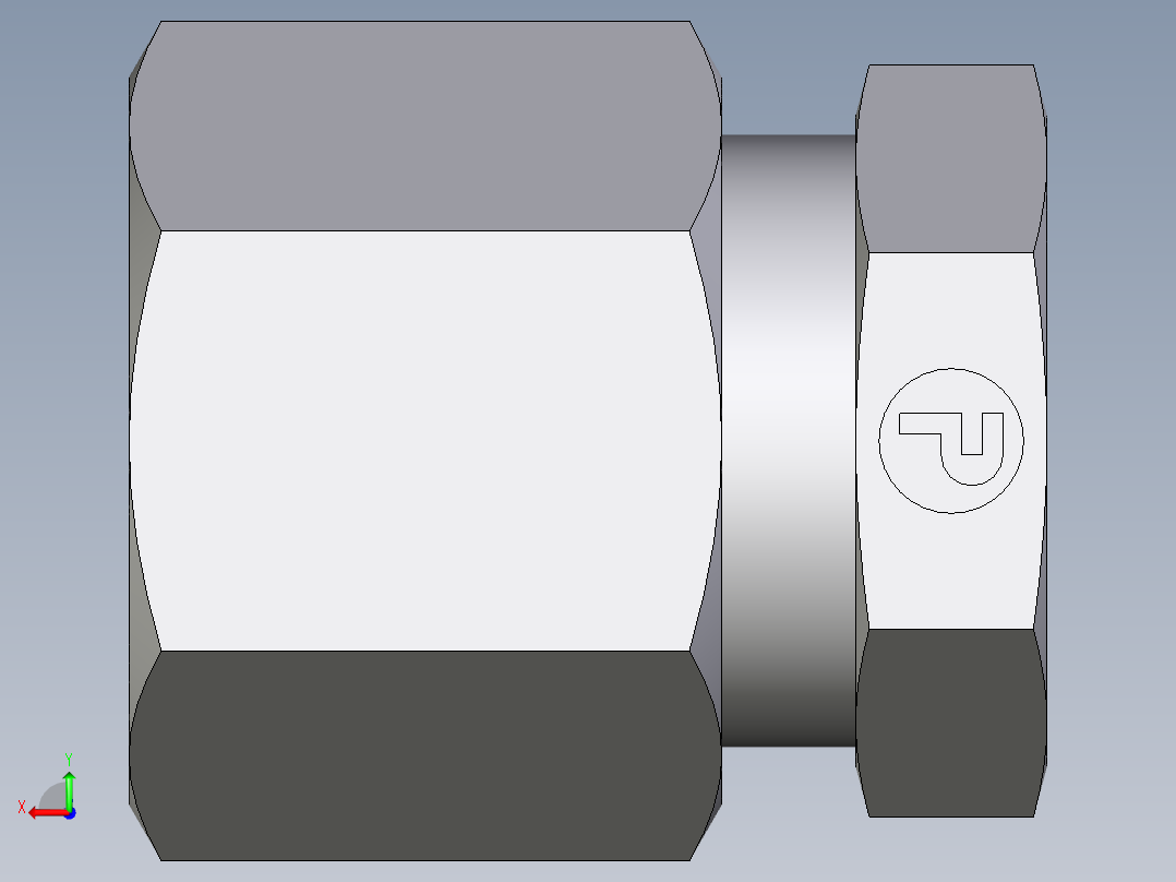 卡套式工业通用硬管接头EO_Blanking_plug_for_tube_ends_ROV10ZLCF后视图