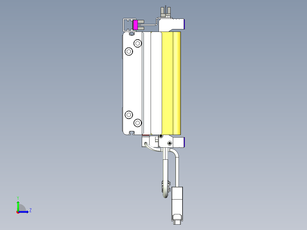 威洛博VL系列直线电机模组-2VL14S2-S2450左视图