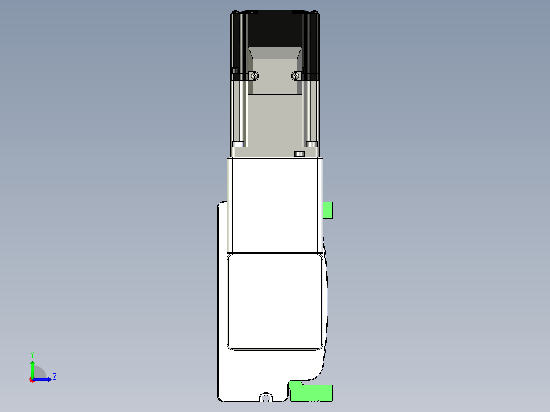 同步带滑台-半封闭B13-L90-S350-R-P40-D3左视图