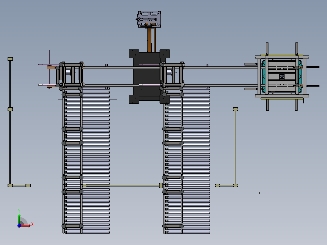 E15-机械手自动码垛上料系统前视图
