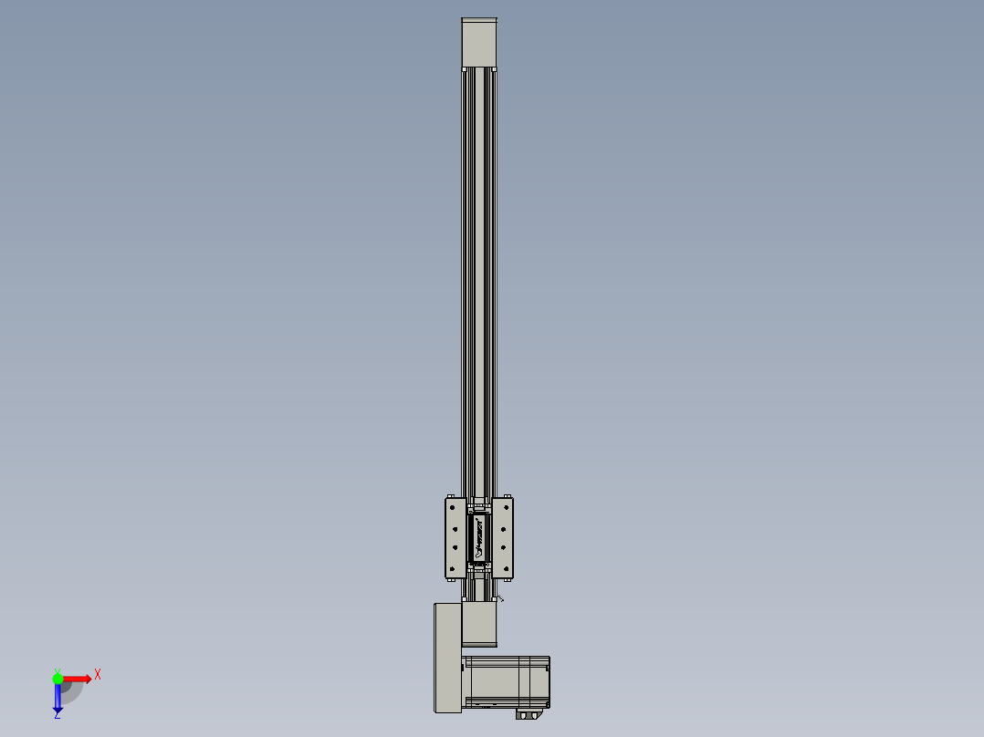 威洛博直线电机模组EB4-L40-S450-BR-57-MS3俯视图