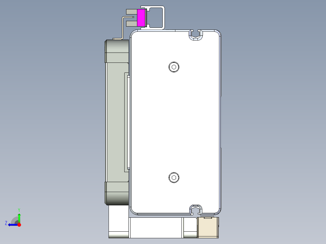 威洛博LC系列3d模型模组2LC14S1Y-S900右视图