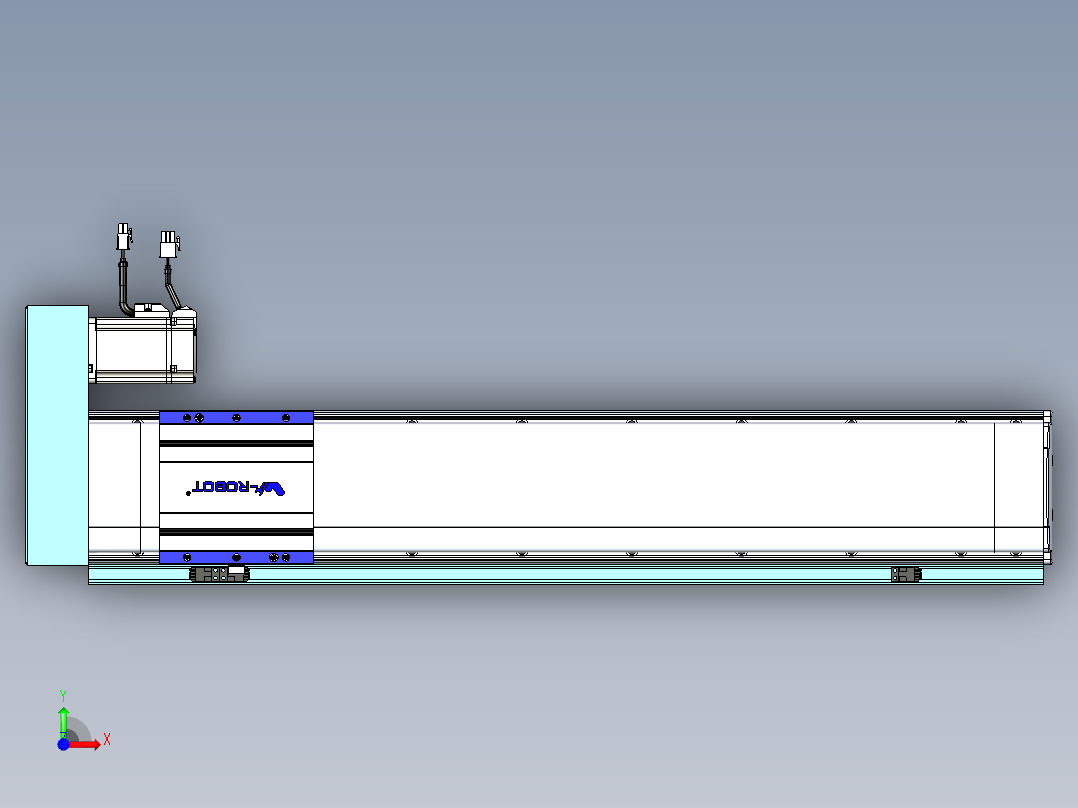 VF丝杆传动-一般环境VF14-Lxx-C-S600-BR-ZP40-C3前视图