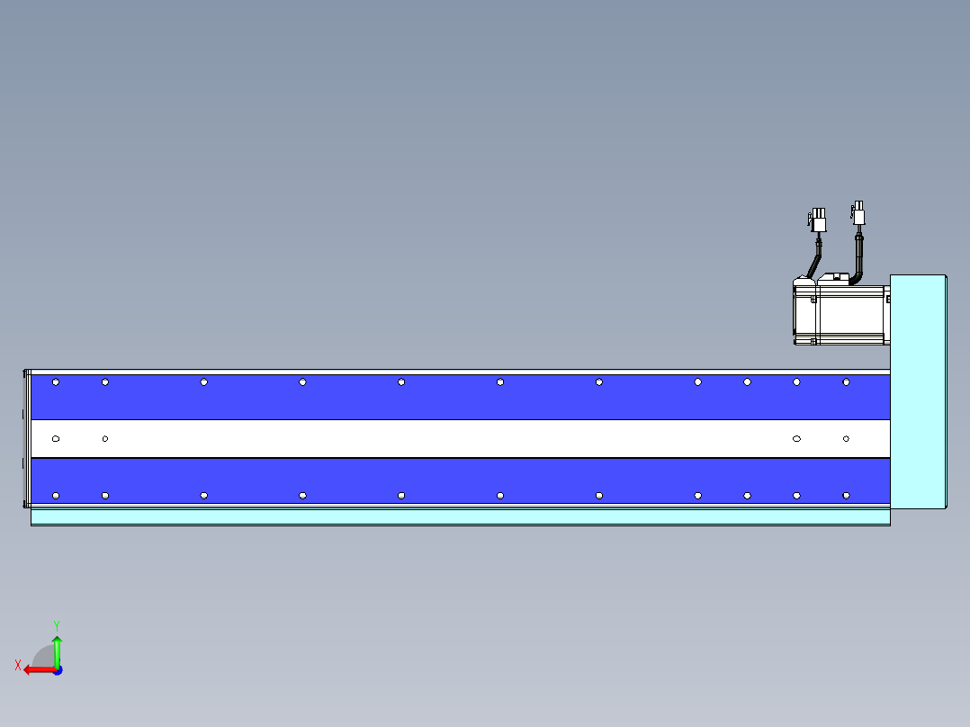 VF丝杆传动-一般环境VF14-Lxx-C-S600-BR-ZP40-C3后视图
