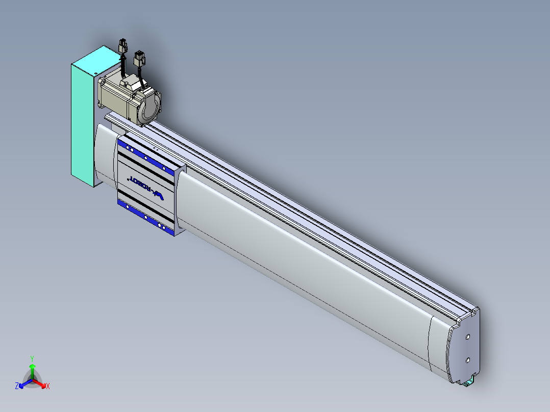 VF丝杆传动-一般环境VF14-Lxx-C-S600-BR-ZP40-C3正等轴测图