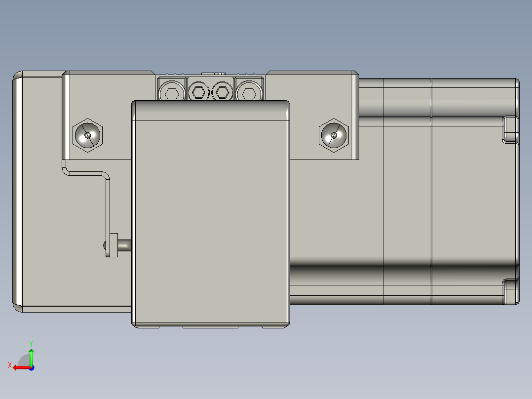 威洛博直线电机模组EB4-L40-S600-BL-57-MS3后视图