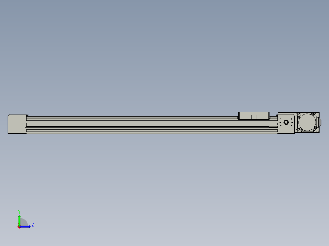 威洛博直线电机模组EB4-L40-S600-BL-57-MS3左视图