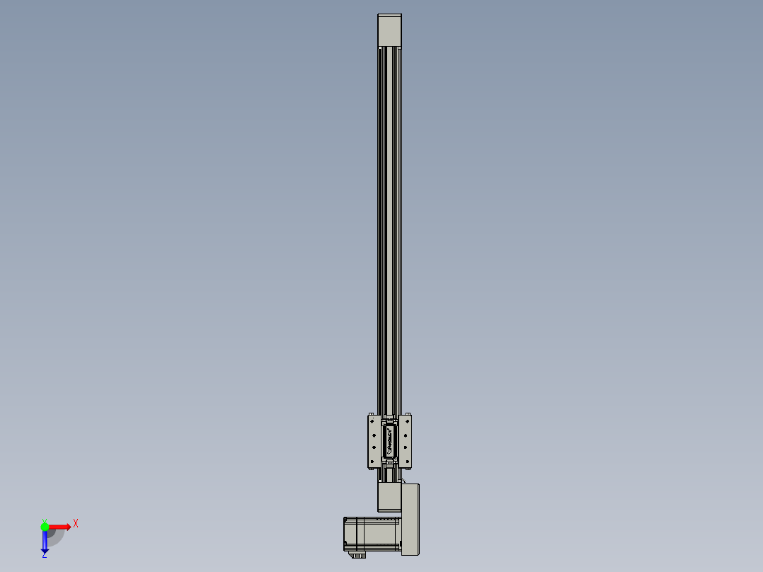 威洛博直线电机模组EB4-L40-S600-BL-57-MS3俯视图