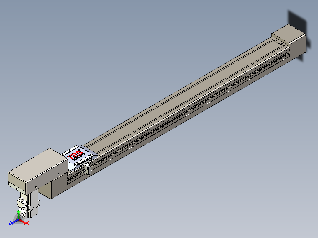 同步带全封闭直线模组TPA-HCB-65S-90-L650-M-C-P10-N3主视图