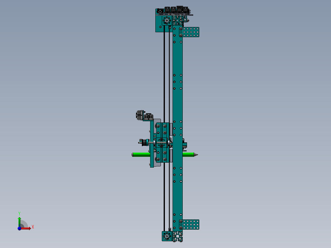 193XY轴自由行走机构前视图