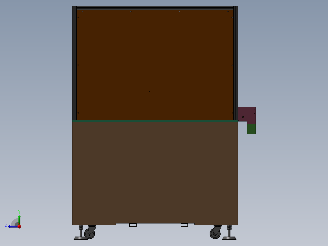一台三轴点胶机右视图