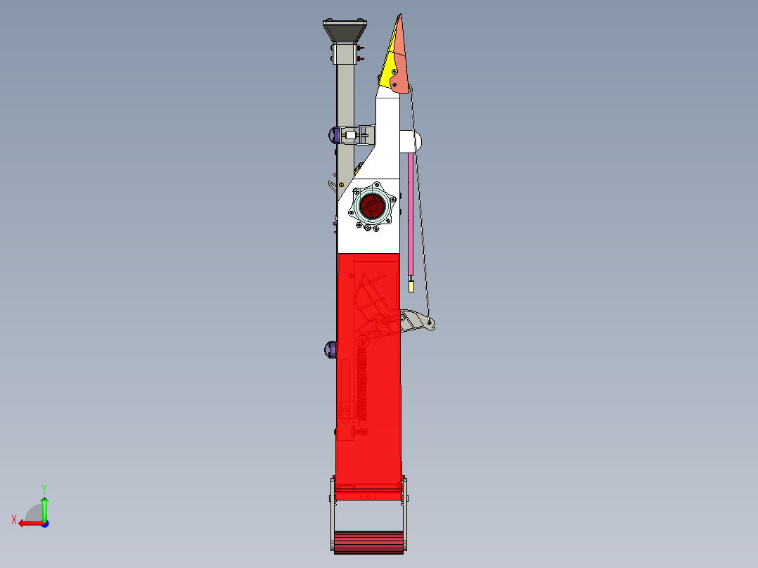 手提式施肥播种机后视图