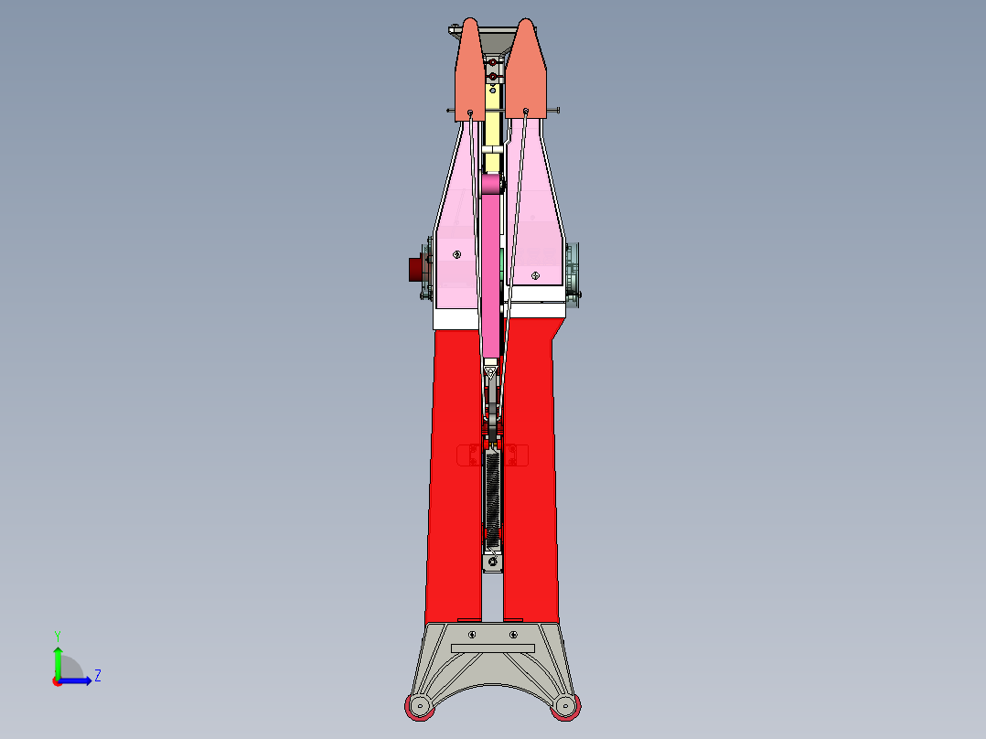 手提式施肥播种机左视图