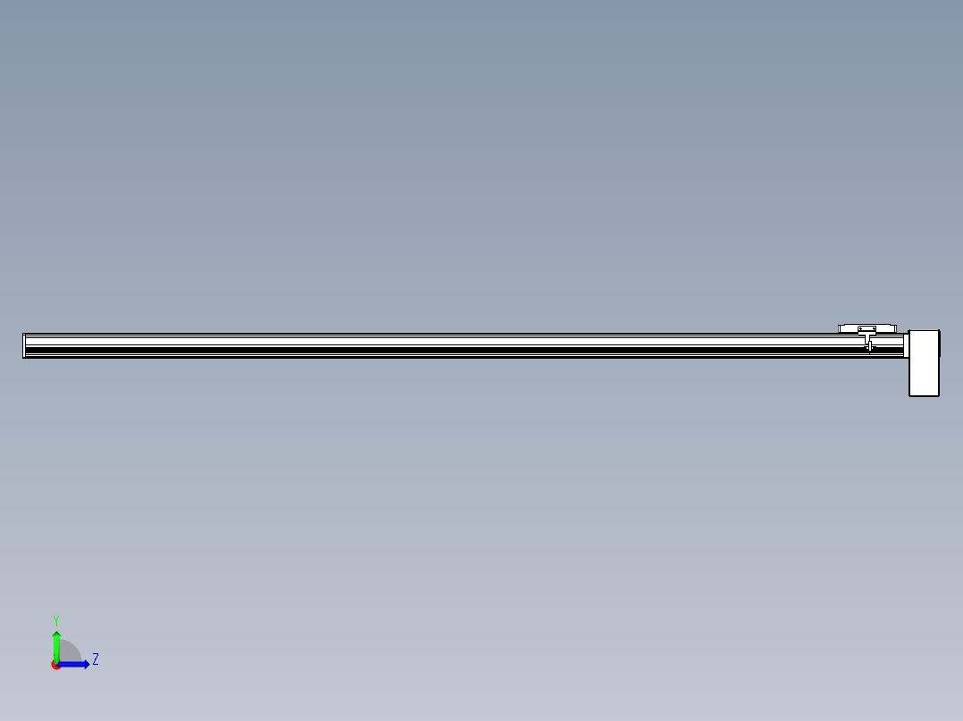 同步带全封闭直线模组TPA-HCB-105D-90-L1750-LP-C-P20-N3左视图