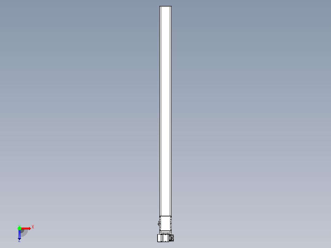 同步带全封闭直线模组TPA-HCB-105D-90-L1750-LP-C-P20-N3俯视图
