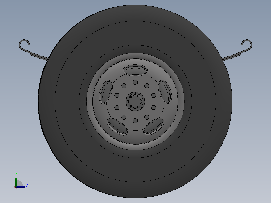 转向桥驱动桥左视图