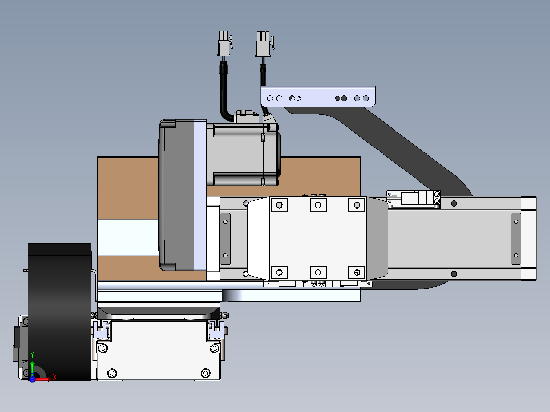 内嵌直交机械手XYG系列XYG430-A1前视图