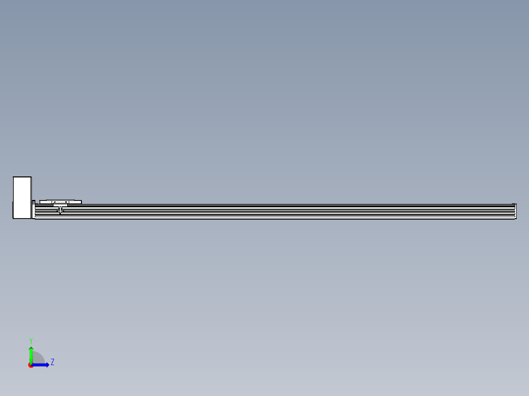 同步带全封闭直线模组TPA-HCB-110D-90-L1500-RU-C-P40-N3左视图