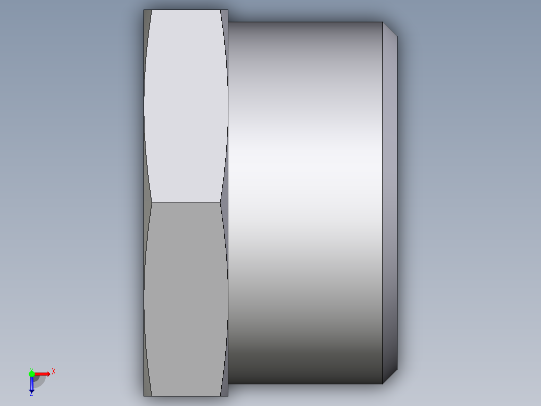 卡套式工业通用硬管接头EO_Blanking_plug_for_tube_ends_ROV22L71X俯视图