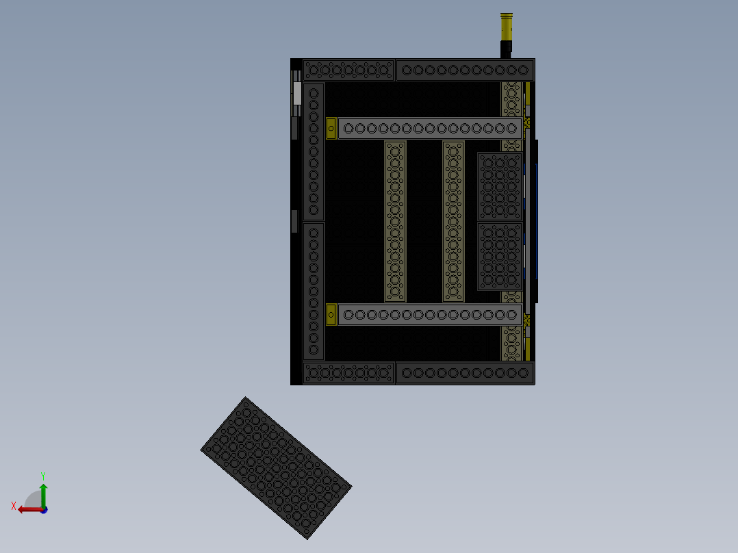 吃豆人街机立体拼装后视图