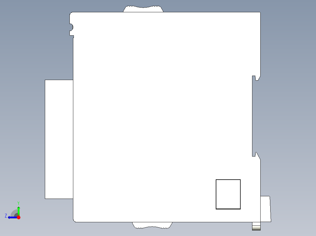 基恩士KV-U7_kc图纸模型右视图