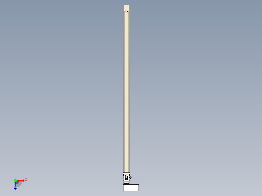 同步带全封闭直线模组TPA-HCB-65S-90-L1500-MR-C-P10-N3俯视图