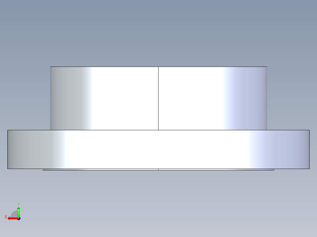 聚氯乙烯配件26-Sch80_Flange Vanstone_SOC_854-080_8in后视图