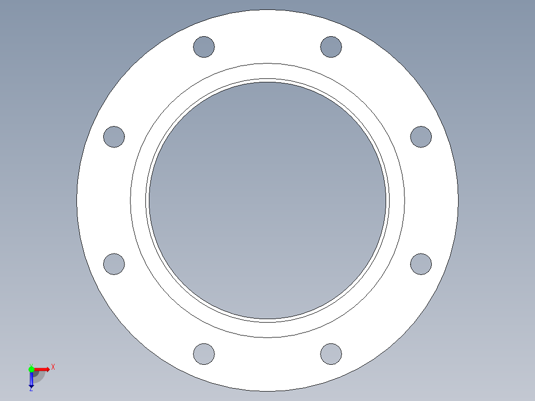 聚氯乙烯配件26-Sch80_Flange Vanstone_SOC_854-080_8in俯视图