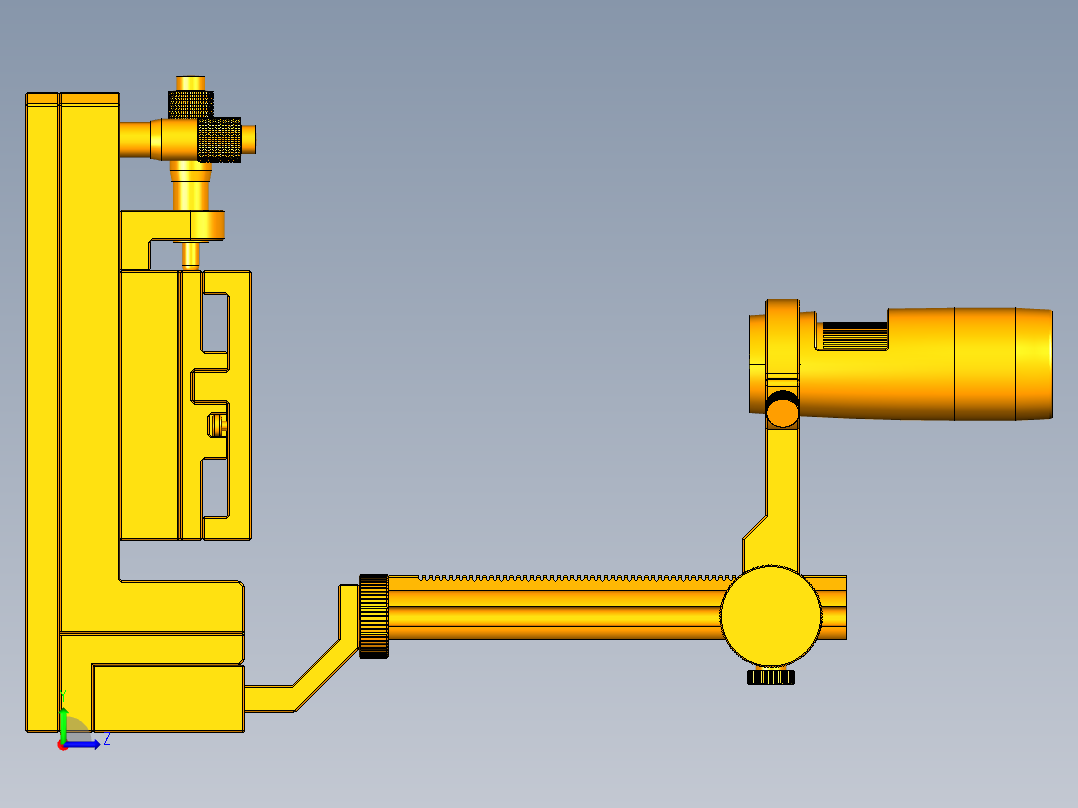 A2003948-显微镜工作台 XYZR左视图