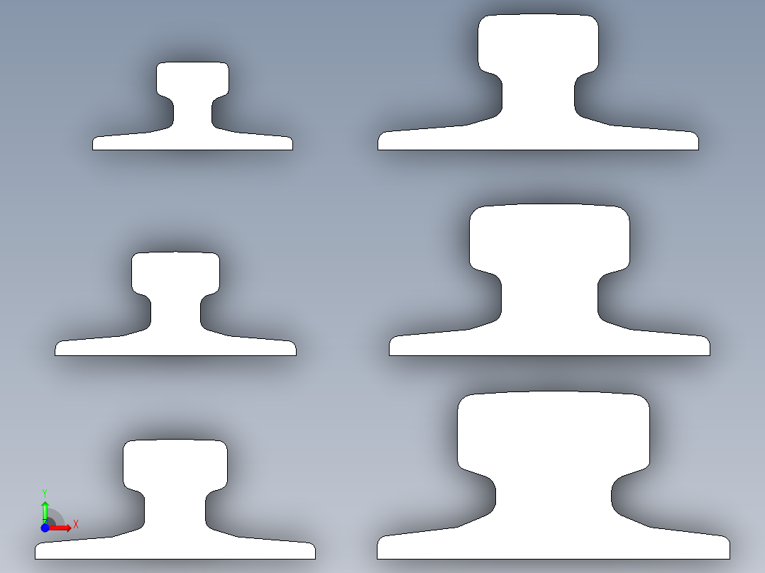 起重机轨道前视图