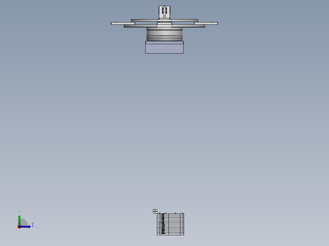 DD马达080转盘左视图