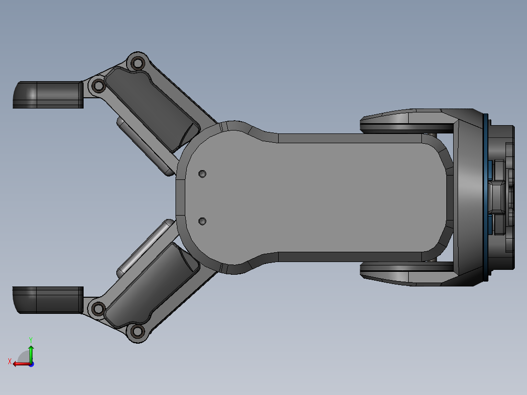 机械手（多连杆4）后视图