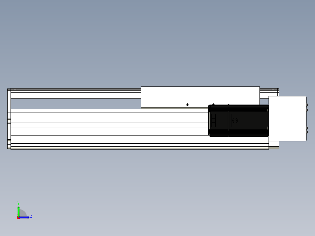 Toyo东佑达直线模组-ETH22-200-BR-400W左视图