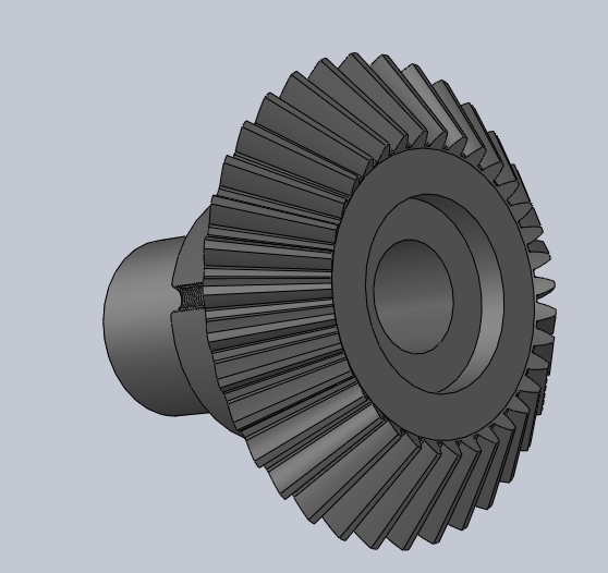 蜗轮蜗杆差动齿轮结构3D图纸 Solidworks设计