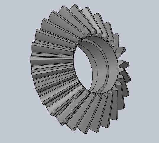 蜗轮蜗杆差动齿轮结构3D图纸 Solidworks设计