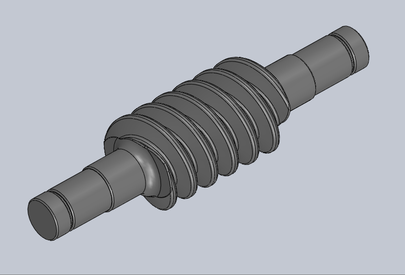 蜗轮蜗杆差动齿轮结构3D图纸 Solidworks设计