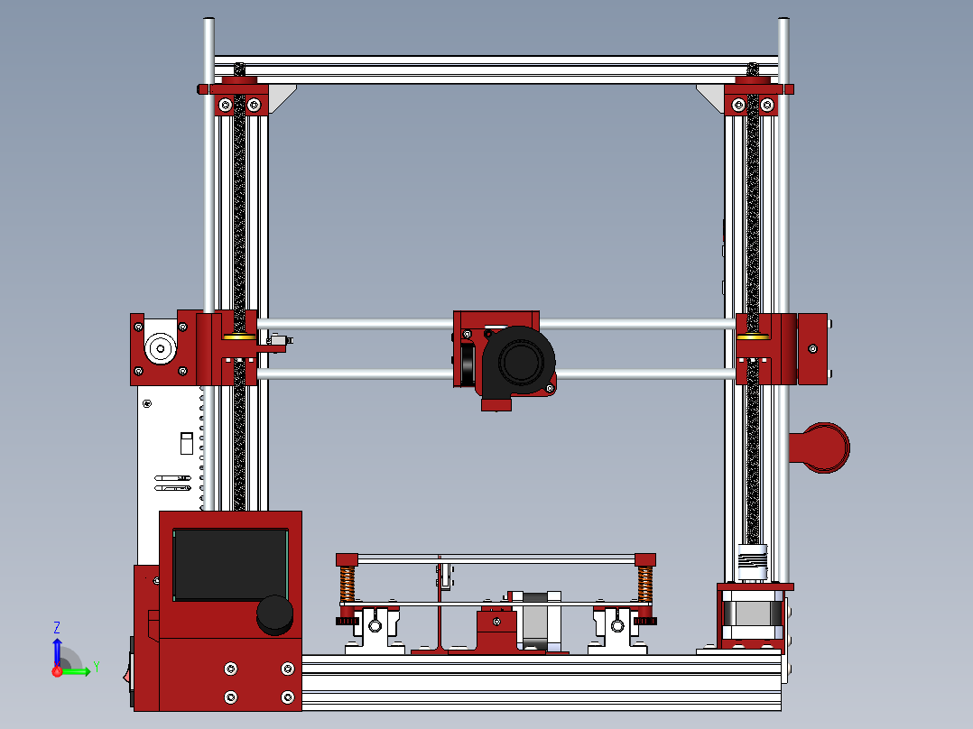 3D打印机前视图