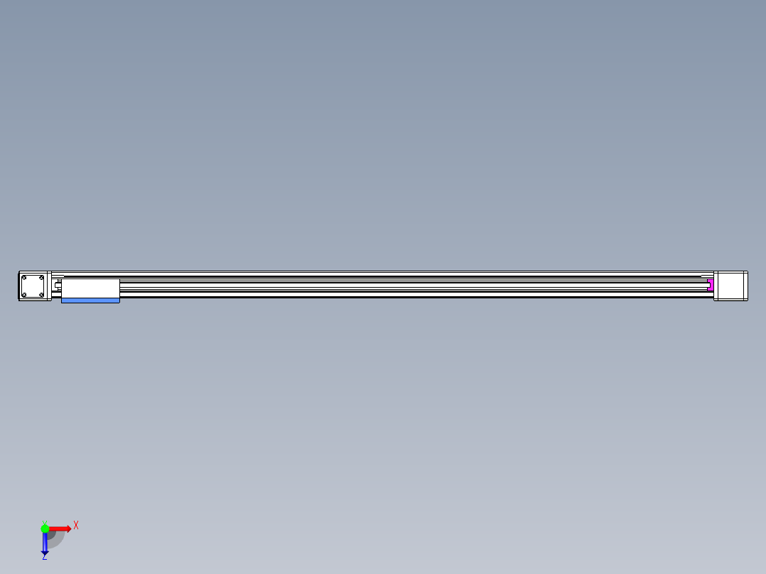 威洛博LB.GB同步带传动--欧规系列GB8-L192-S1800-BL-P75-K俯视图