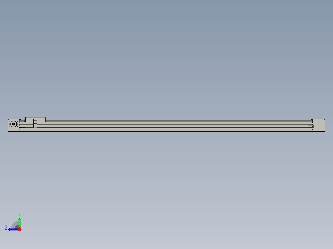 威洛博直线电机模组EB4-L80-S1150-光轴右视图