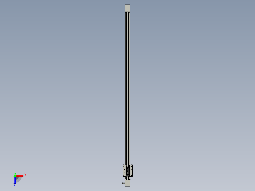 威洛博直线电机模组EB4-L80-S1150-光轴俯视图